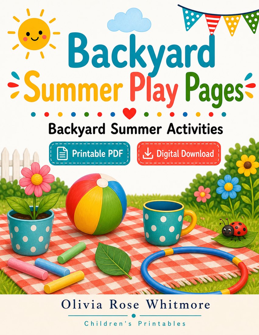Preview: Backyard Summer Play Pages