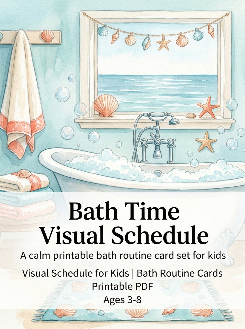 Preview: Bath Time Visual Schedule