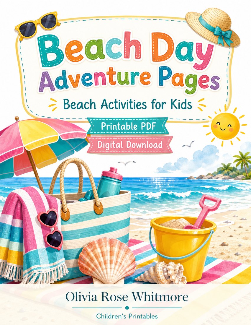 Preview: Beach Day Adventure Pages