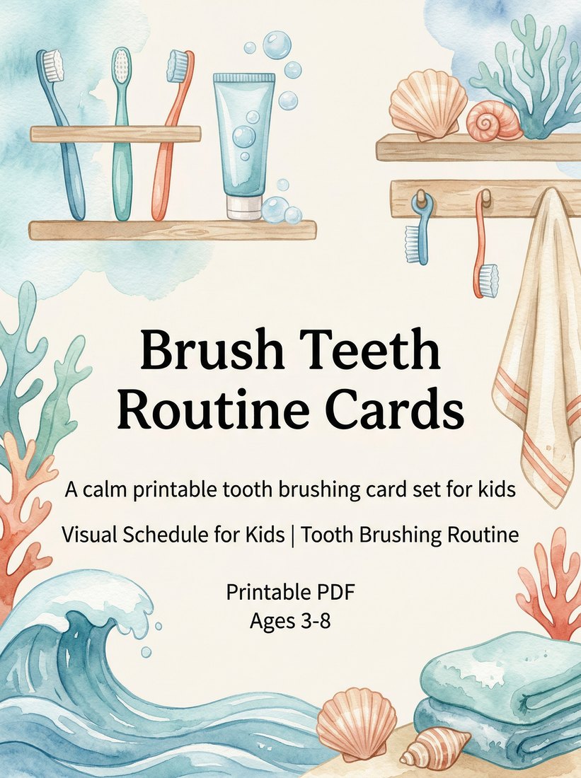 Preview: Brush Teeth Routine Cards