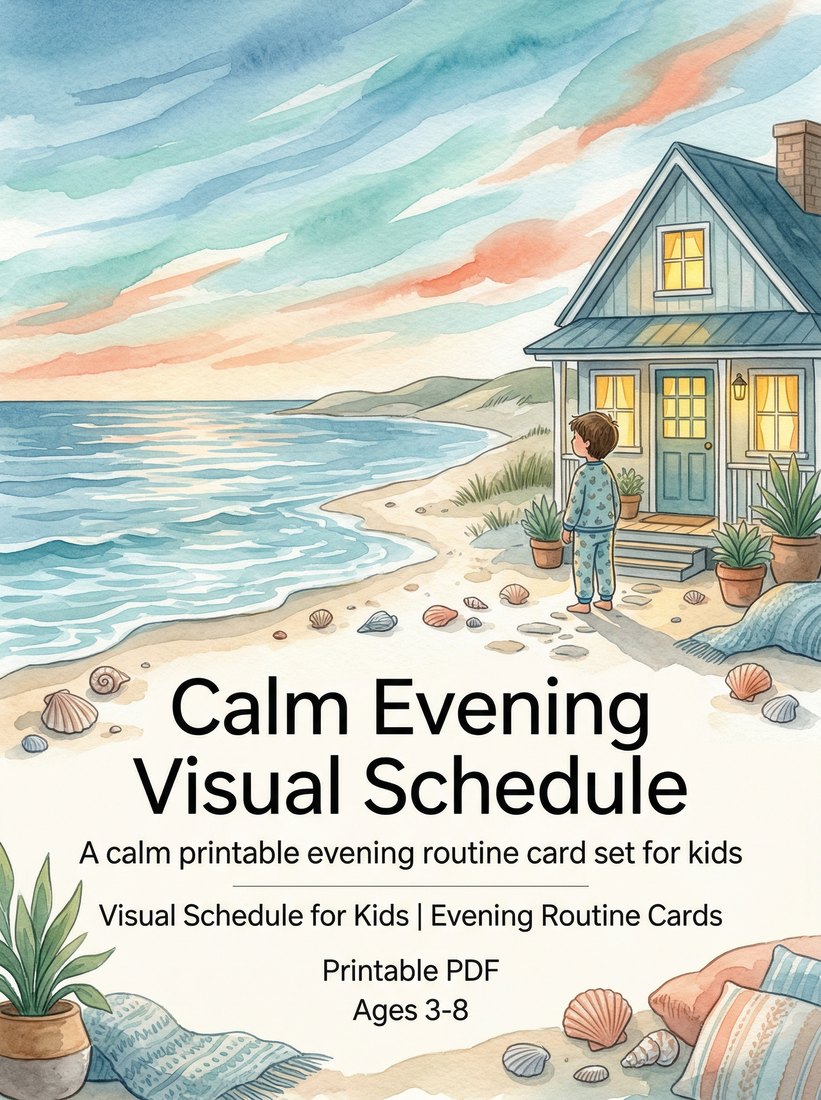 Preview: Calm Evening Visual Schedule