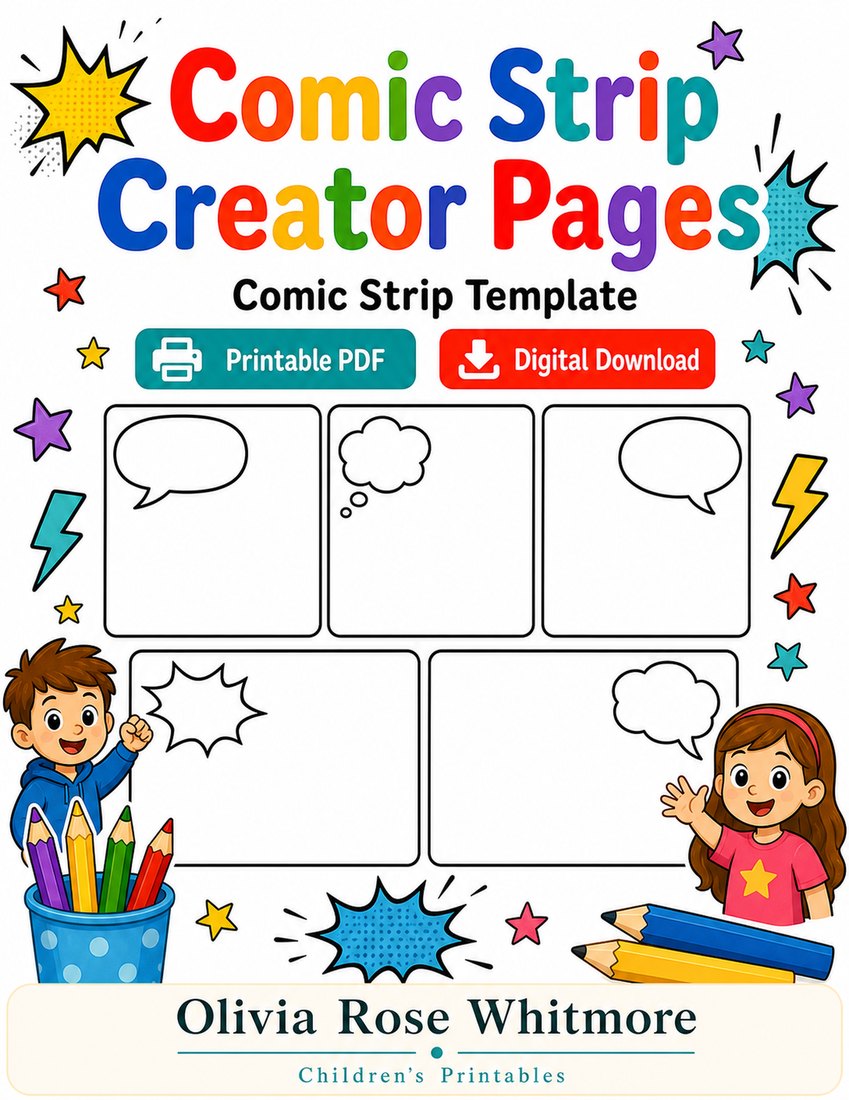 Preview: Comic Strip Creator Pages