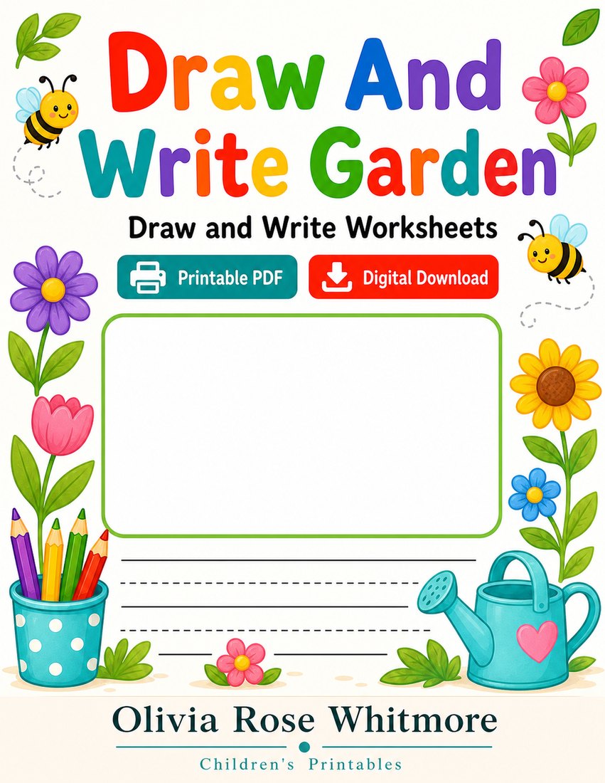 Preview: Draw And Write Garden