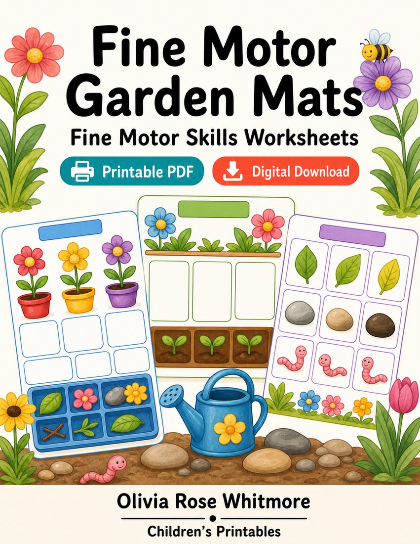 Preview: Fine Motor Garden Mats
