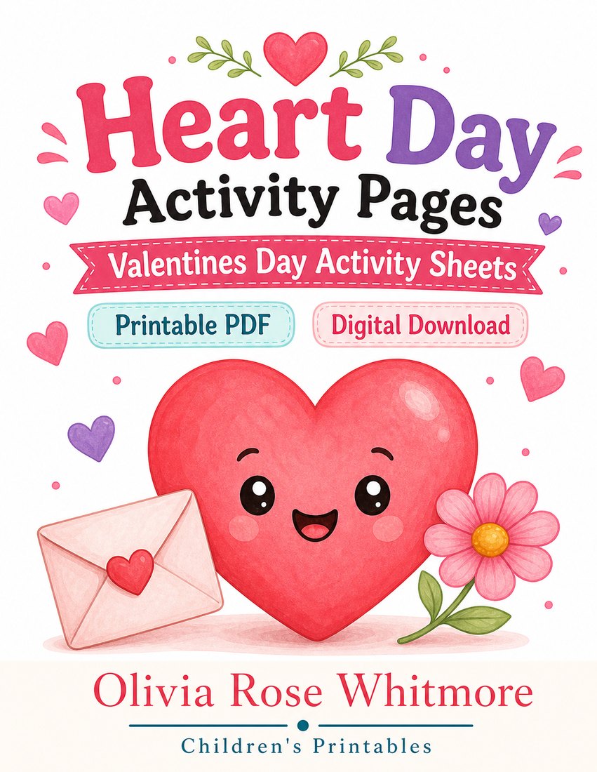 Preview: Heart Day Activity Pages