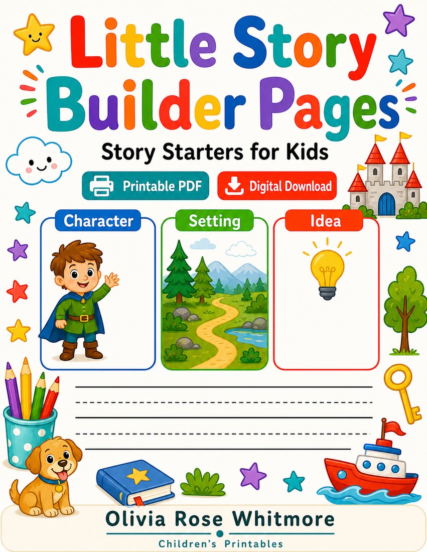 Preview: Little Story Builder Pages