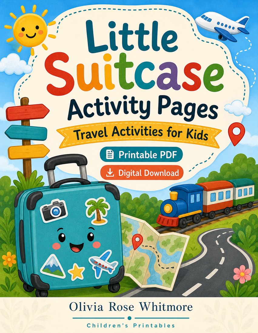 Preview: Little Suitcase Activity Pages