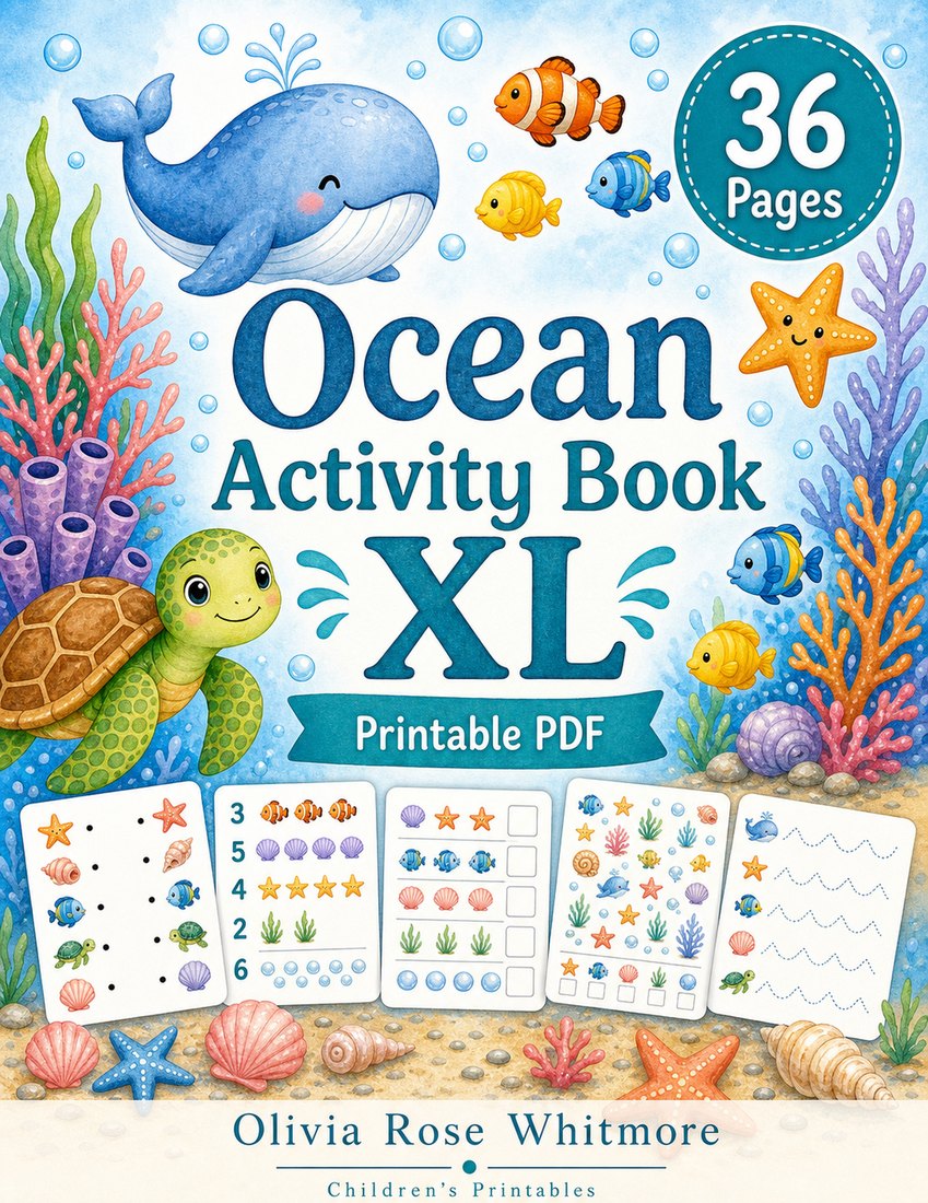 Preview: Ocean Activity Book XL
