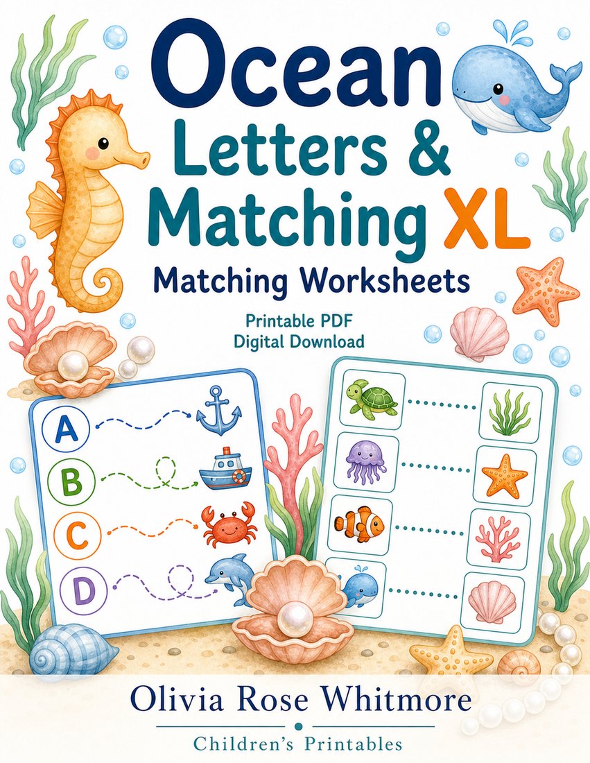 Preview: Ocean Letters & Matching XL