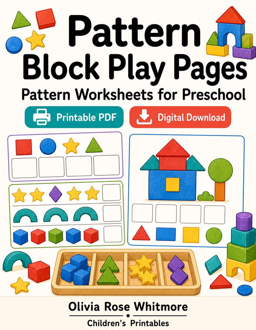 Preview: Pattern Block Play Pages