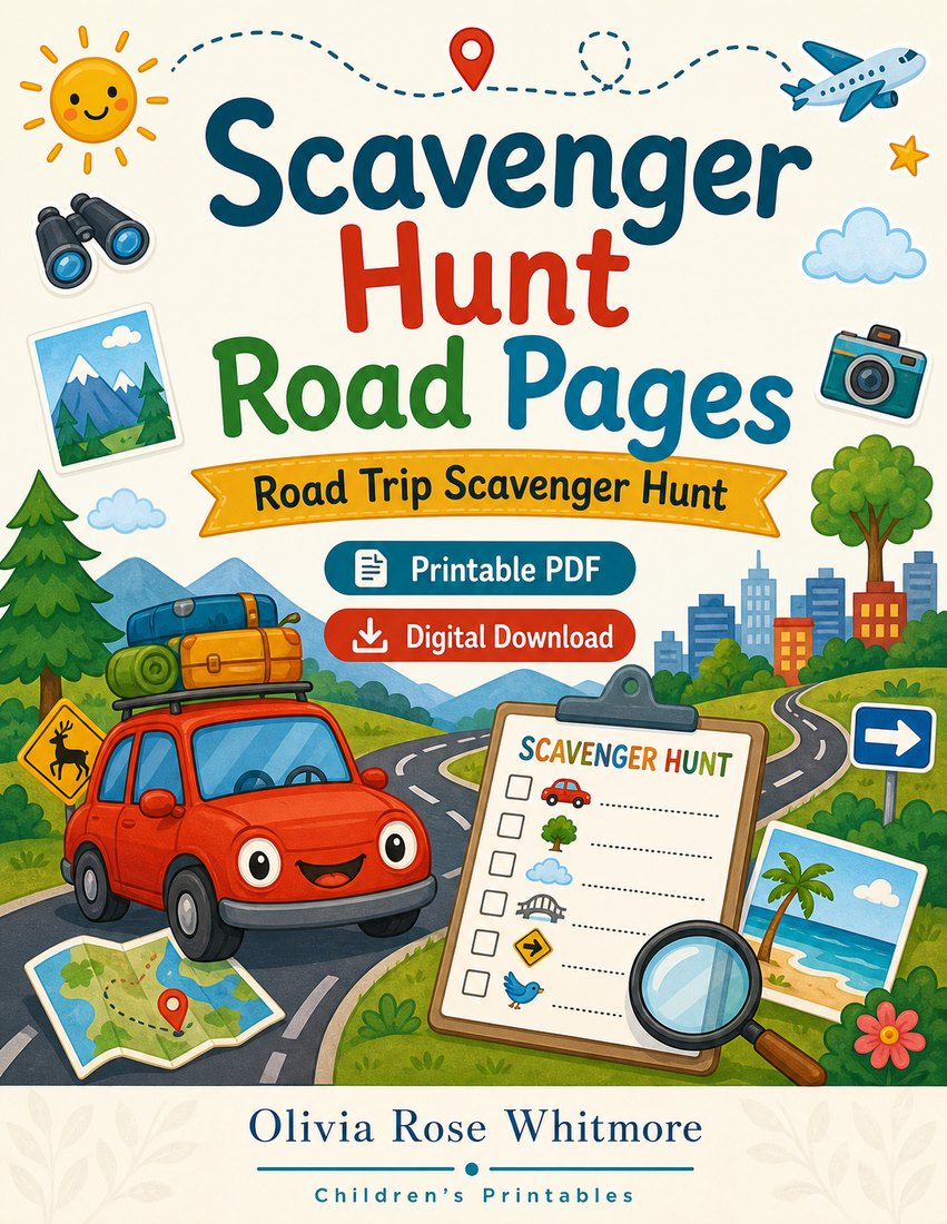 Preview: Scavenger Hunt Road Pages