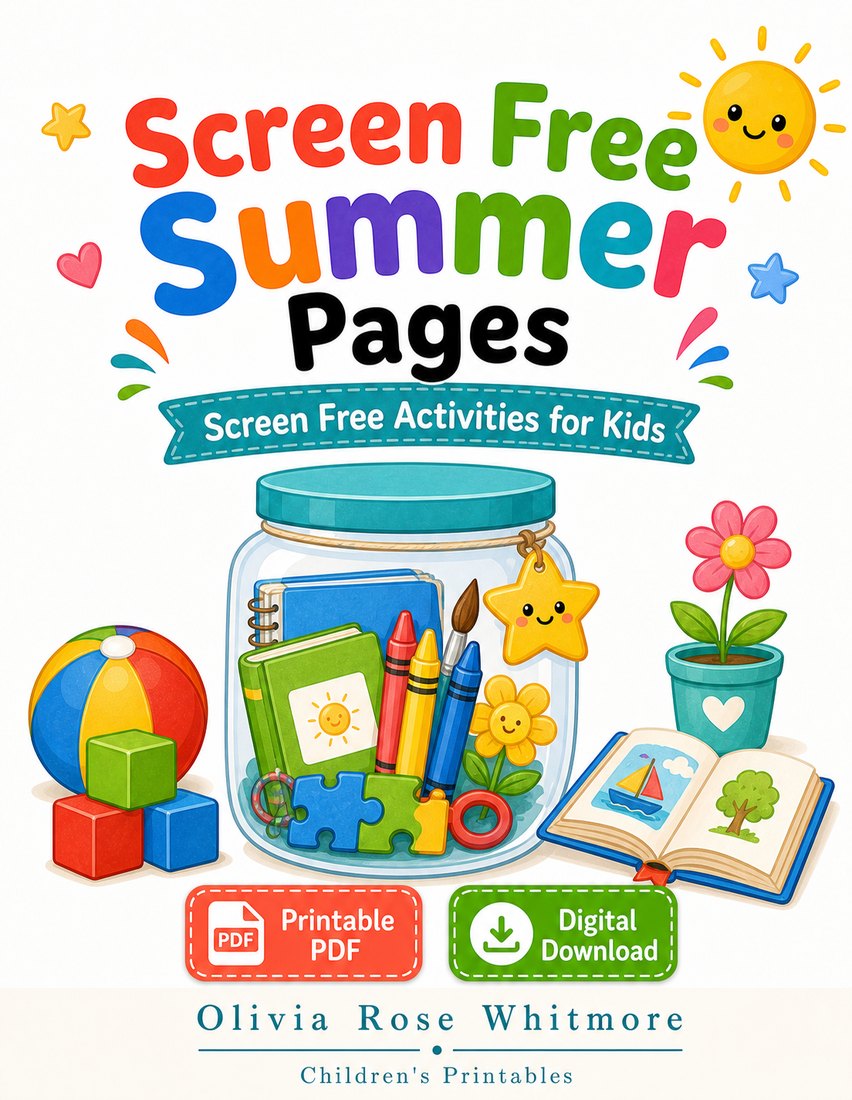 Preview: Screen Free Summer Pages