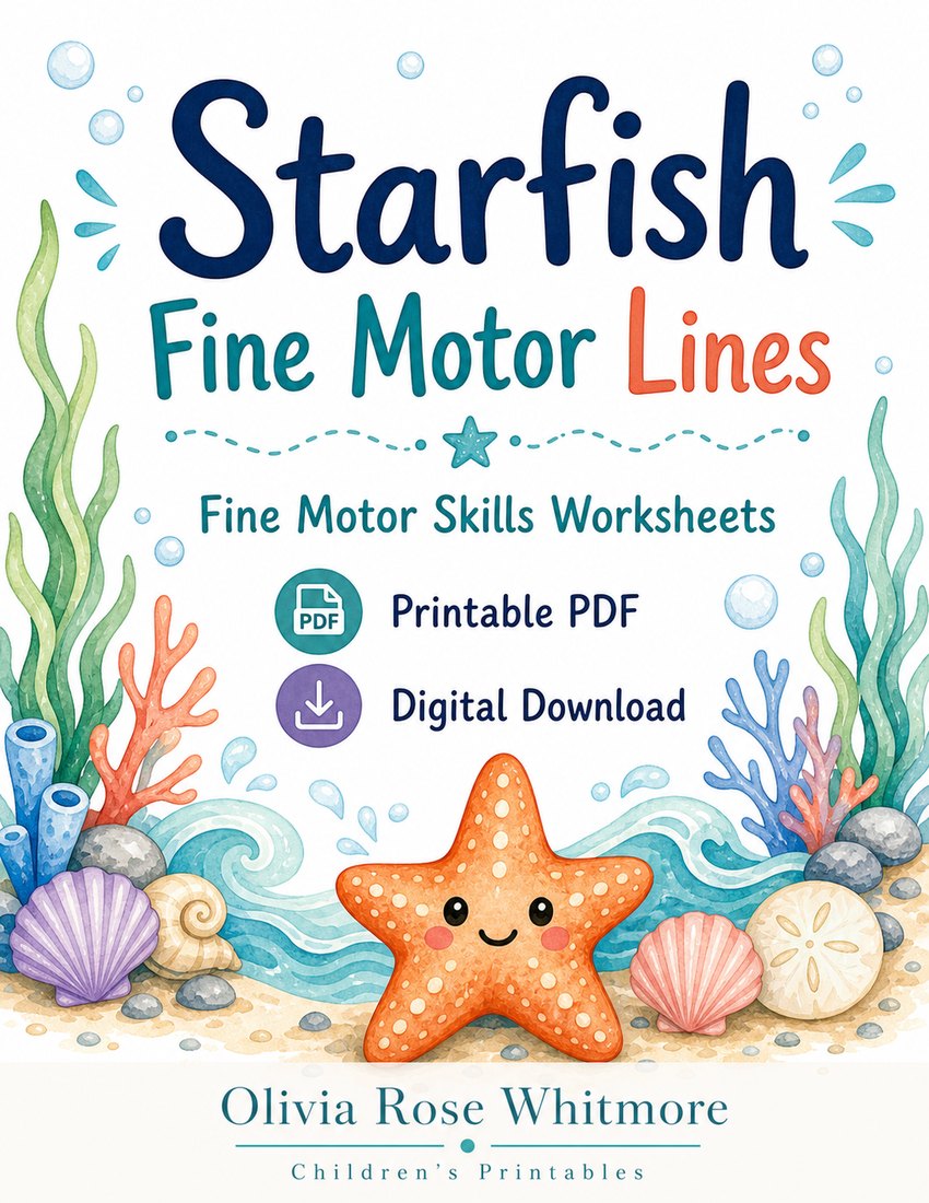 Preview: Starfish Fine Motor Lines